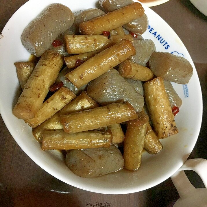 新牛蒡と蒟蒻のピリ辛炒め煮 レシピ 作り方 By Toku Jiro 0707 楽天レシピ 新牛蒡と蒟蒻のピリ辛炒め煮 レシピ 作り方 By Toku Jiro 0707 楽天レシピ